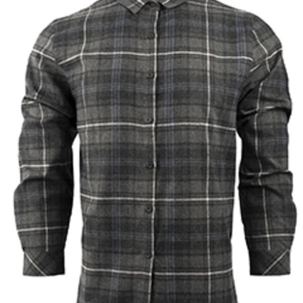 Ladies' Yarn-Dyed Long Sleeve Plaid Flannel Shirt Thumbnail