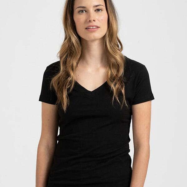 Tultex Women's Fine Jersey V-Neck T-Shirt 214 Women's Fine Jersey V-Neck T-Shirt Thumbnail