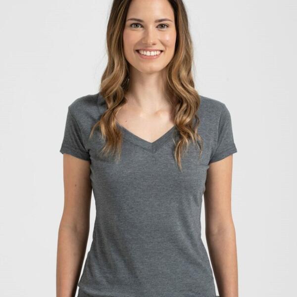 Tultex Women's Poly-Rich V-Neck T-Shirt 244 Women's Poly-Rich V-Neck T-Shirt Thumbnail