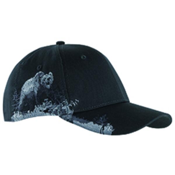 Brushed Cotton Twill Grizzly Bear Cap Thumbnail