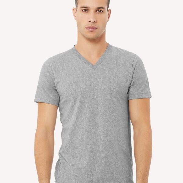 Bella + Canvas Unisex Heather CVC V-Neck Tee 3005CVC Unisex Heather CVC V-Neck Tee Thumbnail