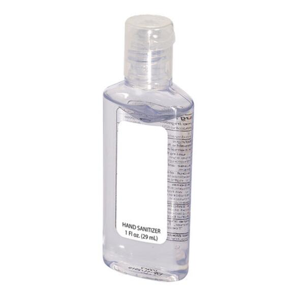 Hand Sanitizer In Oval Bottle 1oz Thumbnail