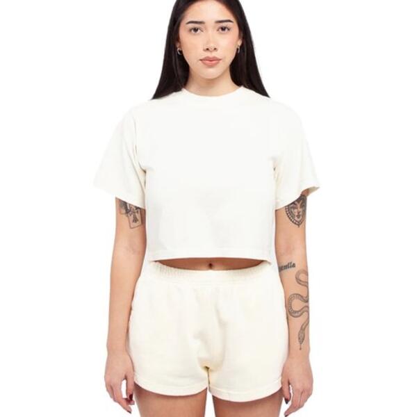 Ladies' Garment Dye Crop T-Shirt Thumbnail