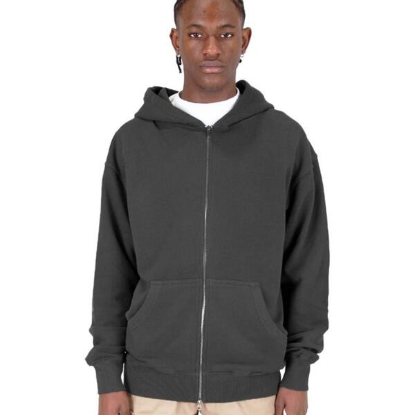 Men's Garment-Dyed Double-Zip Hooded Sweatshirt Thumbnail