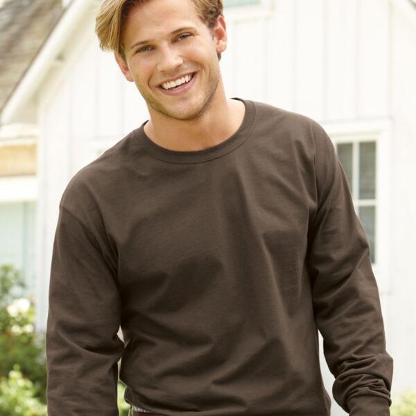 Hanes Authentic Long Sleeve T-Shirt 5586 Authentic Long Sleeve T-Shirt Thumbnail