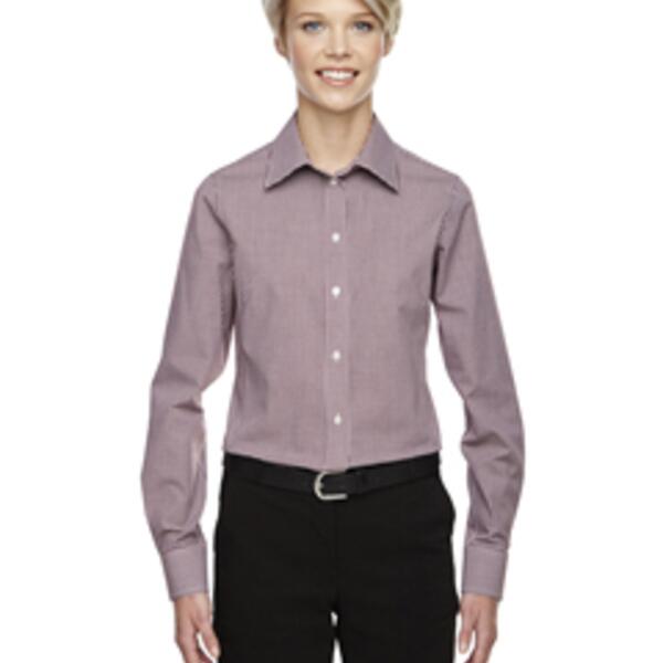 Ladies' Ladies' Crown Collection® Gingham Check Woven Shirt Thumbnail