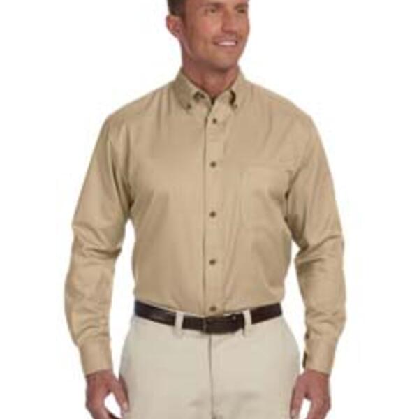 Men's Tall Easy Blend™ Long-Sleeve Twill Shirt with Stain-Release Thumbnail