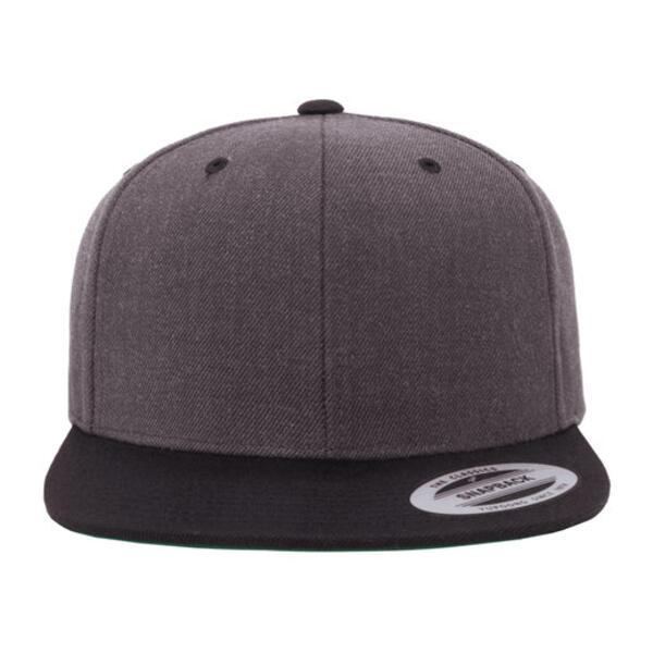 Adult Flat Visor Classic Two-Tone Snapback Cap Thumbnail