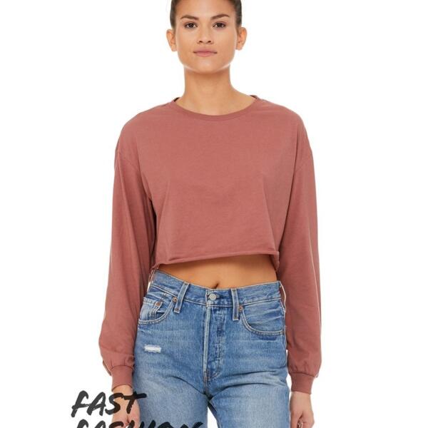 Bella + Canvas Women's FWD Fashion Crop Long Sleeve Tee 6501 Women's FWD Fashion Crop Long Sleeve Tee Thumbnail