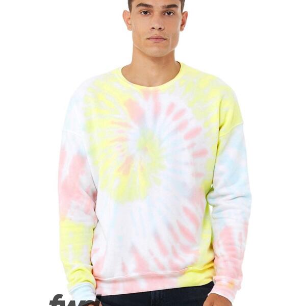 Bella + Canvas Unisex FWD Fashion Tie-Dyed Crewneck Sweatshirt 3945RD Unisex FWD Fashion Tie-Dyed Crewneck Sweatshirt Thumbnail