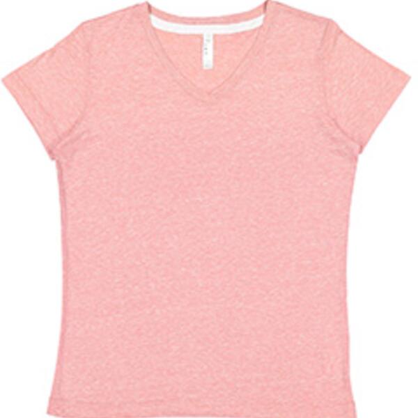 Ladies' V-Neck Harborside Melange Jersey T-Shirt Thumbnail