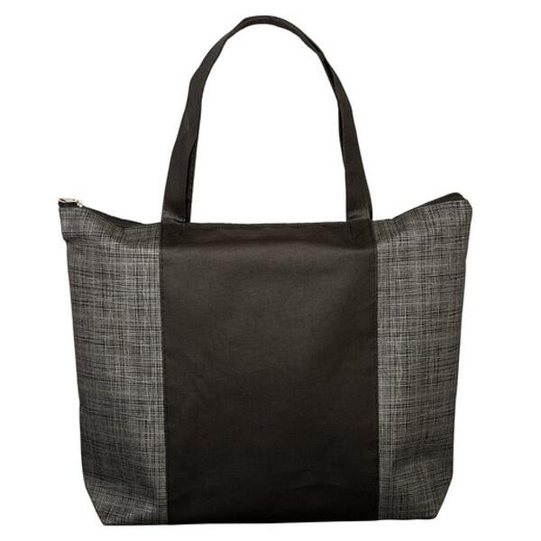 Tonal Non-Woven Zipper Trade Show Tote Bag Thumbnail