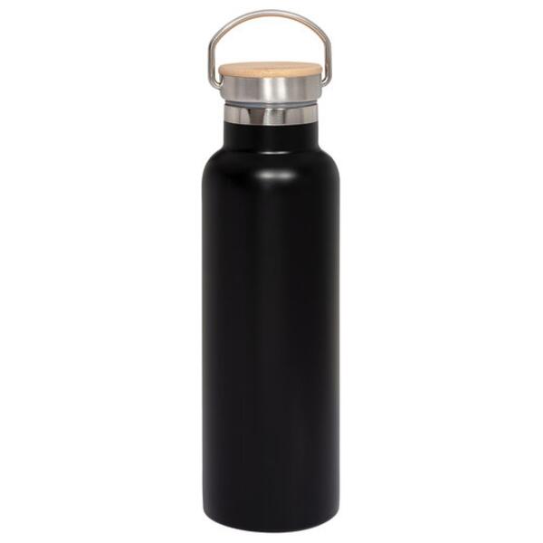 20oz Vacuum Insulated Water Bottle With Bamboo Lid Thumbnail