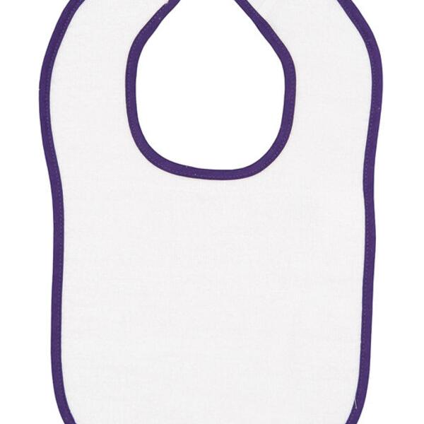 Infant Contrast Trim Terry Bib Thumbnail