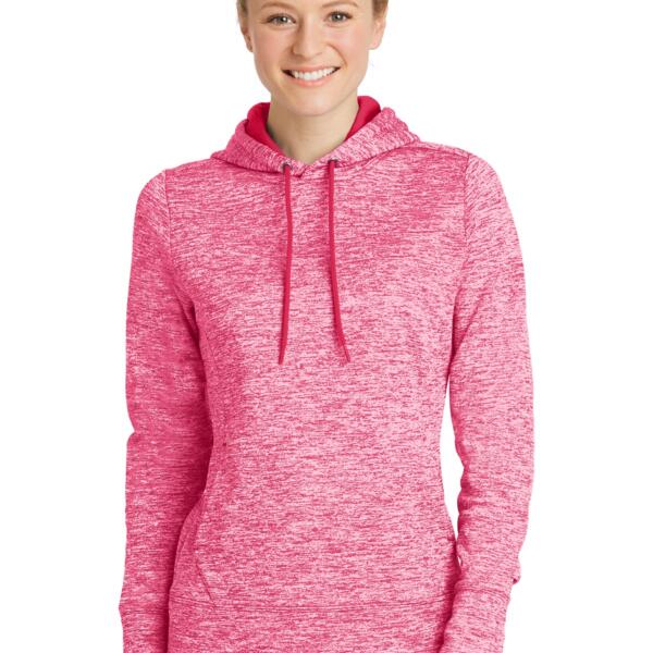 Women's PosiCharge ® Electric Heather Fleece Hooded Pullover Thumbnail