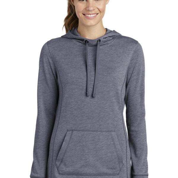 Women's PosiCharge ® Tri Blend Wicking Fleece Hooded Pullover Thumbnail