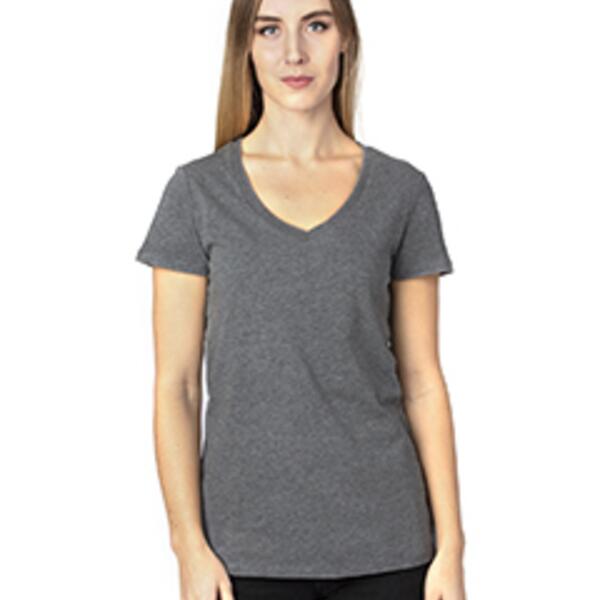 Ladies' Ultimate CVC V-Neck T-Shirt Thumbnail