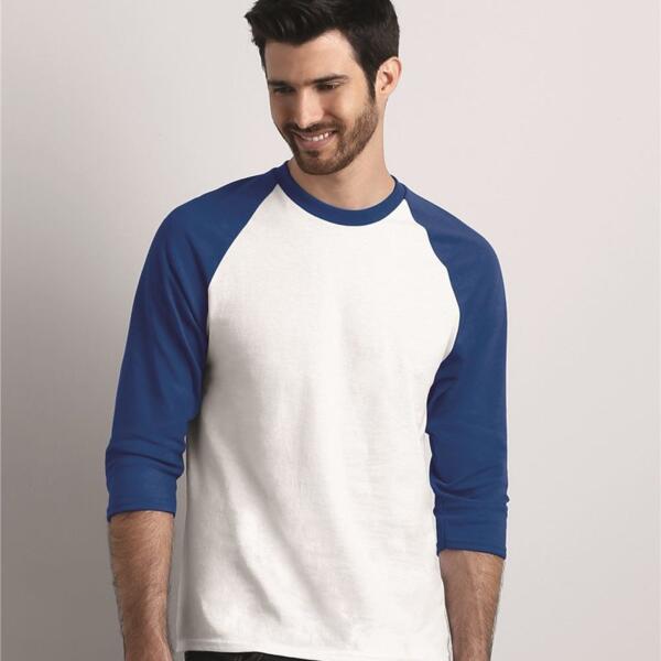 Gildan Heavy Cotton™ Raglan Three-Quarter Sleeve T-Shirt 5700 Heavy Cotton™ Raglan Three-Quarter Sleeve T-Shirt Thumbnail