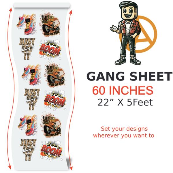 Create - DTF Gang Sheet - 22 " x 60 " DTF2060 Create - DTF Gang Sheet - 22 " x 60 " Thumbnail