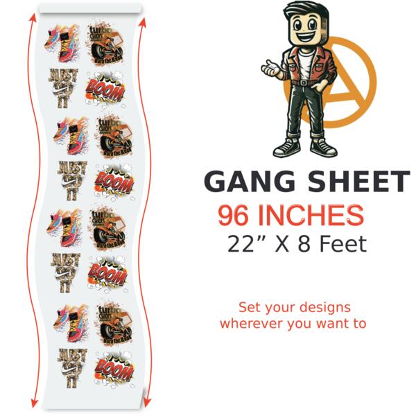 Create - DTF Gang Sheet - 22 " x 96 " DTF2096 Create - DTF Gang Sheet - 22 " x 96 " Thumbnail
